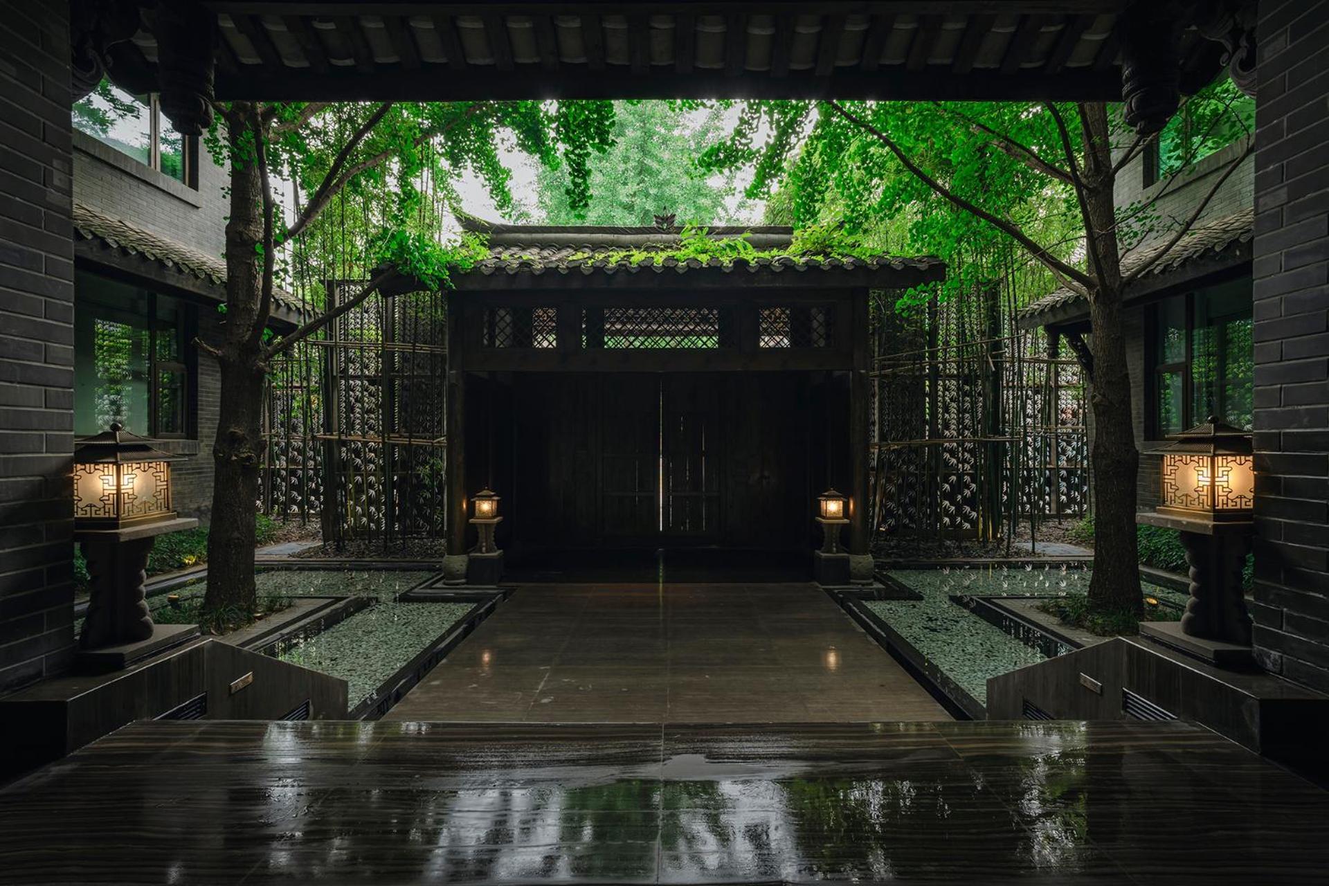 Guanyin Yiyuntai Hotel Chengdú Exterior foto